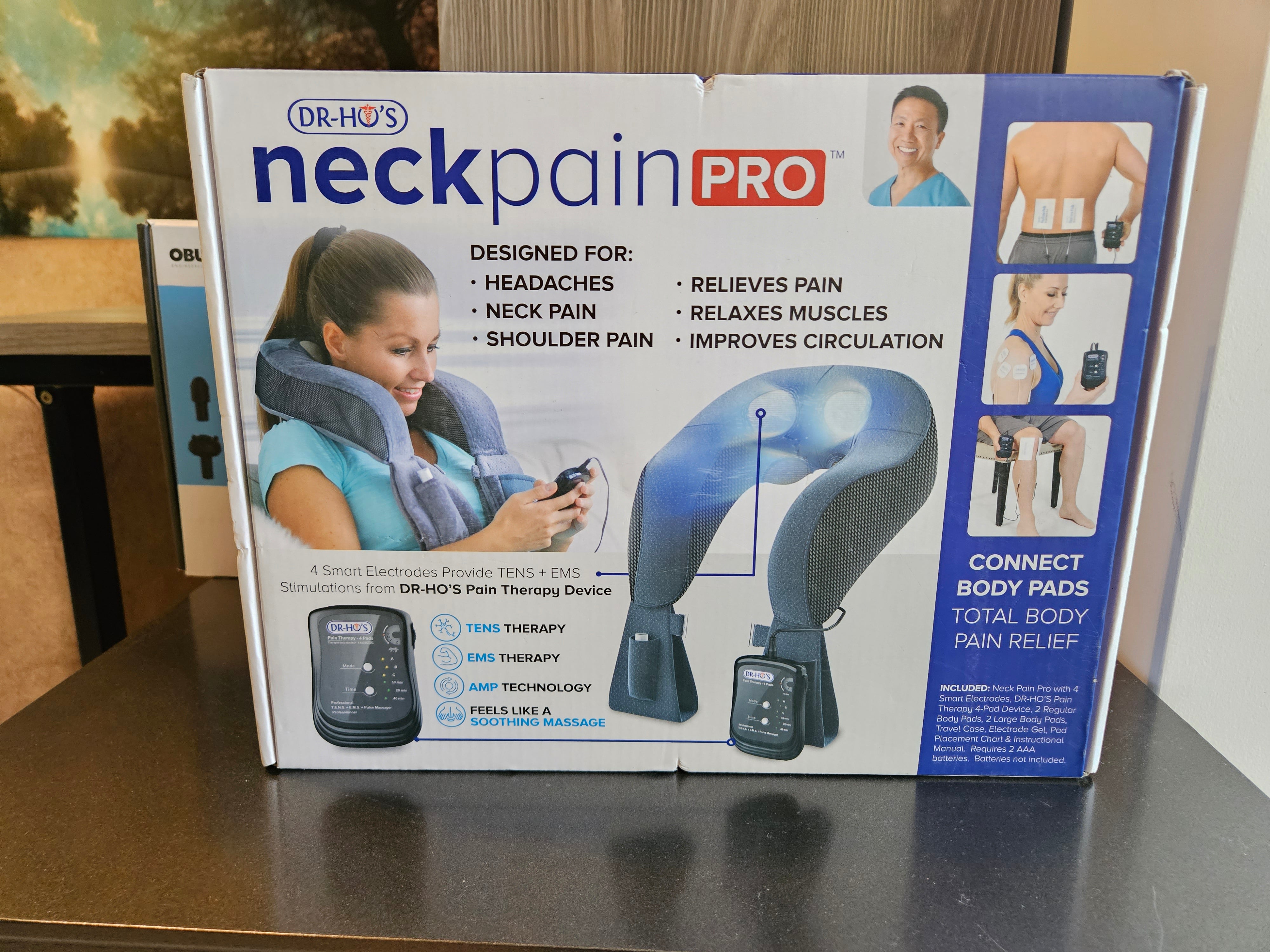 DR-HO'S Neck Pain Pro Package - TENS & EMS Therapy to Relieve Neck